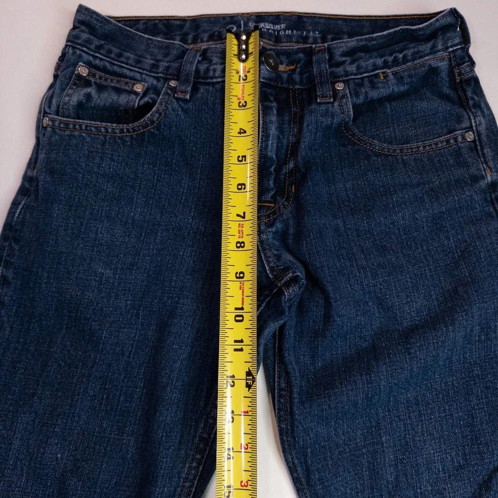 Quiksilver Straight Fit Jeans Mens 29 Dark Wash Blue Excellent Casual Skate